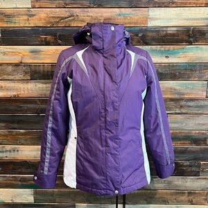 Zero Xposure ski snowboard jacket coat 2 in 1 convertible waterproof hoo…